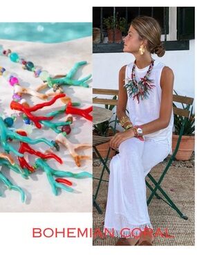 🆕Now available coral necklace